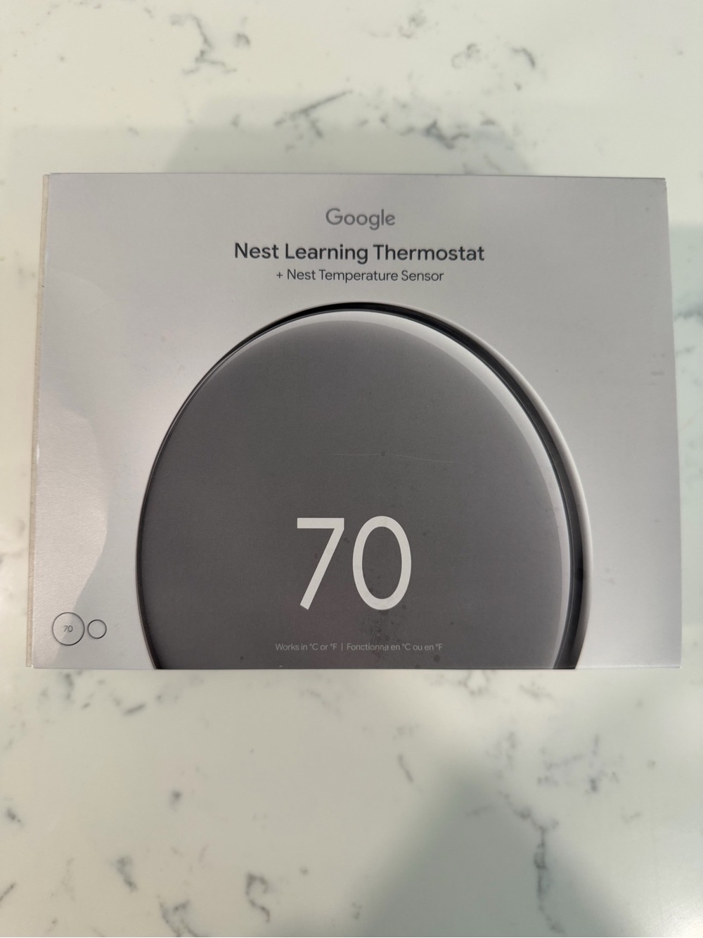 Google Nest Learning Thermostat in White-Brand New